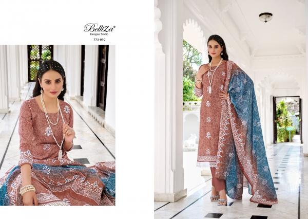 Belliza Siyahi Mirror Work Cotton Designer Dress Material Collection